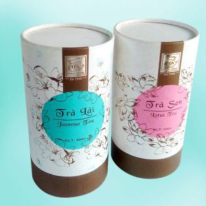 Hộp hình tròn đựng trà rất tiện lợi