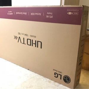 Sử dụng thùng carton đựng tivi cho ngành hàng điện tử