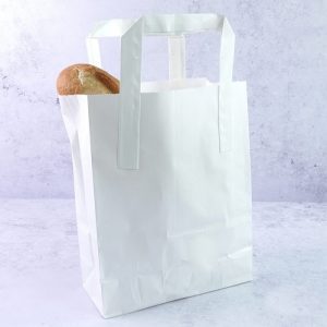 In túi giấy Kraft trắng sử dụng rộng rãi cho ngành thực phẩm