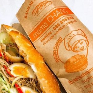 Túi đựng bánh mì bằng giấy Karft có độ dai cực tốt