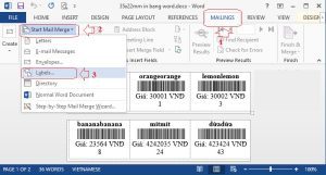 Kiểm tra mẫu tem nhãn trước khi in