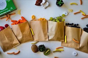 Mẫu túi giấy đựng khoai tây chiên hình chữ nhật bảo vệ môi trường