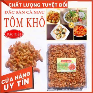 Mẫu tem nhãn tôm khô xuất khẩu