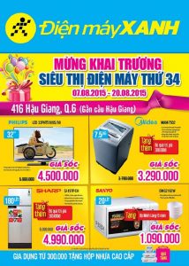 Mẫu tờ rơi siêu thị điện máy