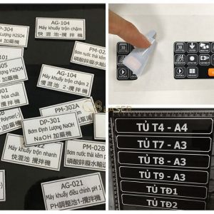 Tem nhãn tủ điện dùng làm nameplate