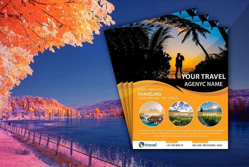 Tờ rơi du lịch được công ty lữ hành đầu tư chỉnh chu và công phu