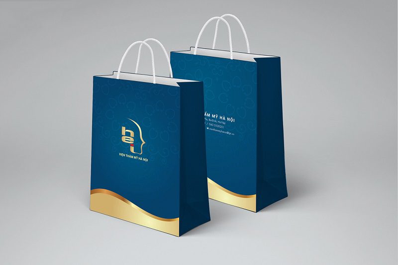 Các spa, thẩm mỹ viện thiết kế túi giấy riêng để đựng sản phẩm
