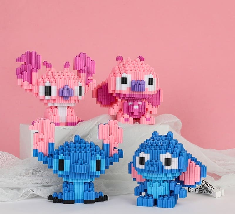 Các mô hình lắp ráp lego Stitch dễ thương, hoàn chỉnh