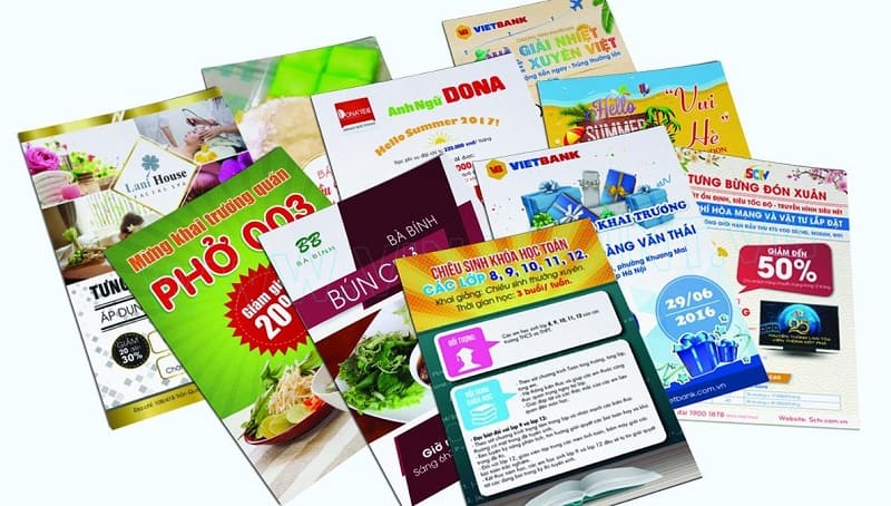 Các size tờ rơi phổ biến thường dùng trong đời sống