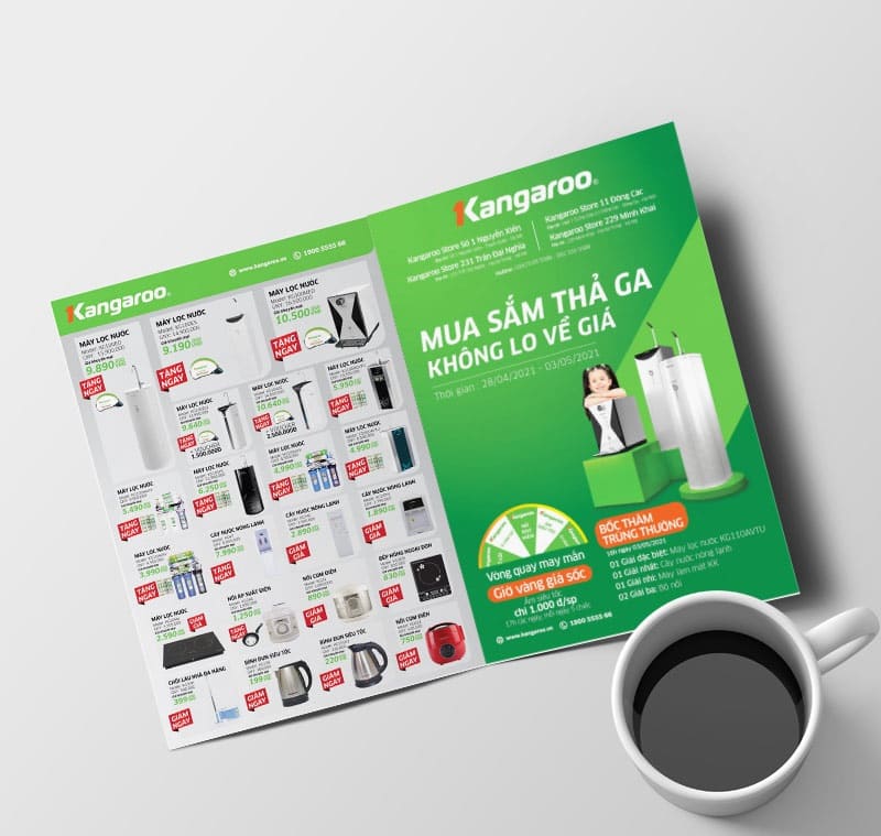 Mẫu tờ rơi size khổ giấy A3