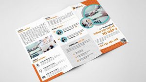 Các kích thước phổ biến của kiểu tờ rơi thiết kế gấp 3