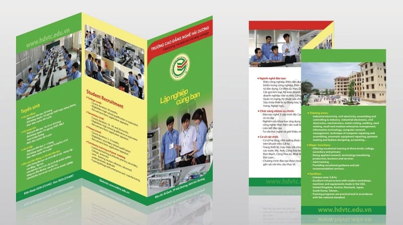 Mẫu thiết kế tờ gấp 3 kiểu zic-zac