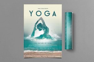 Tờ rơi quảng cáo yoga thiết kế bắt mắt, chỉnh chu