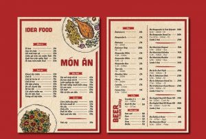 download mẫu menu quán nhậu