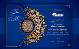Thiệp mời sự kiện thể hiện sự trân trọng dành cho quý khách mời