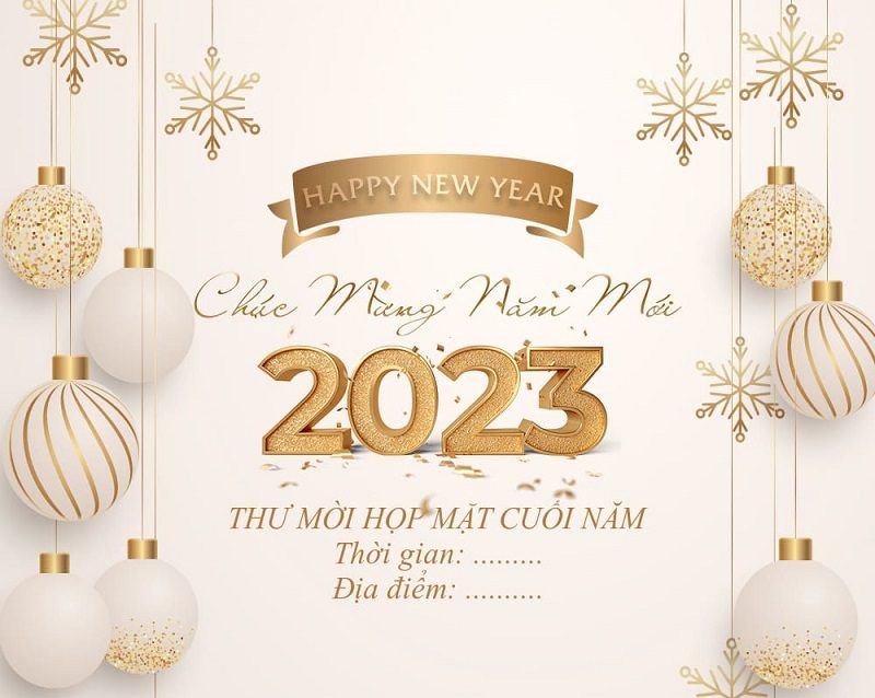 Download mẫu thiệp mời tất niên thiết kế đơn giản, hiện đại, bắt mắt