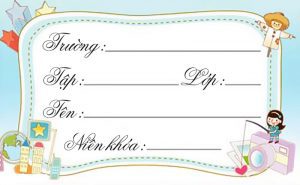 Nhãn vở là thành phần quan trọng không thể thiếu giúp học sinh và giáo viên nhận diện tập, sách