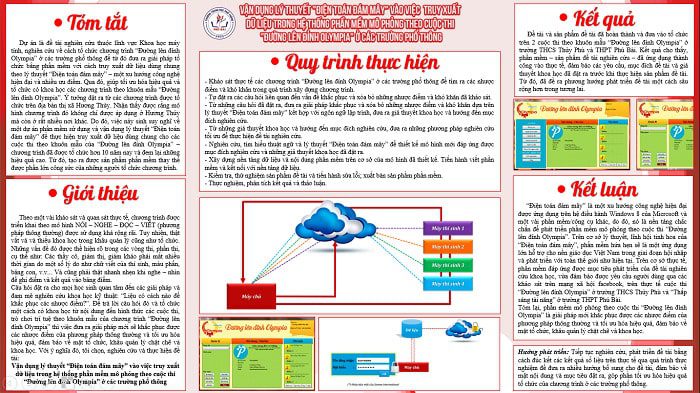 Mẫu poster nghiên cứu khoa học cần có sự súc tích giữa hình ảnh và nội dung