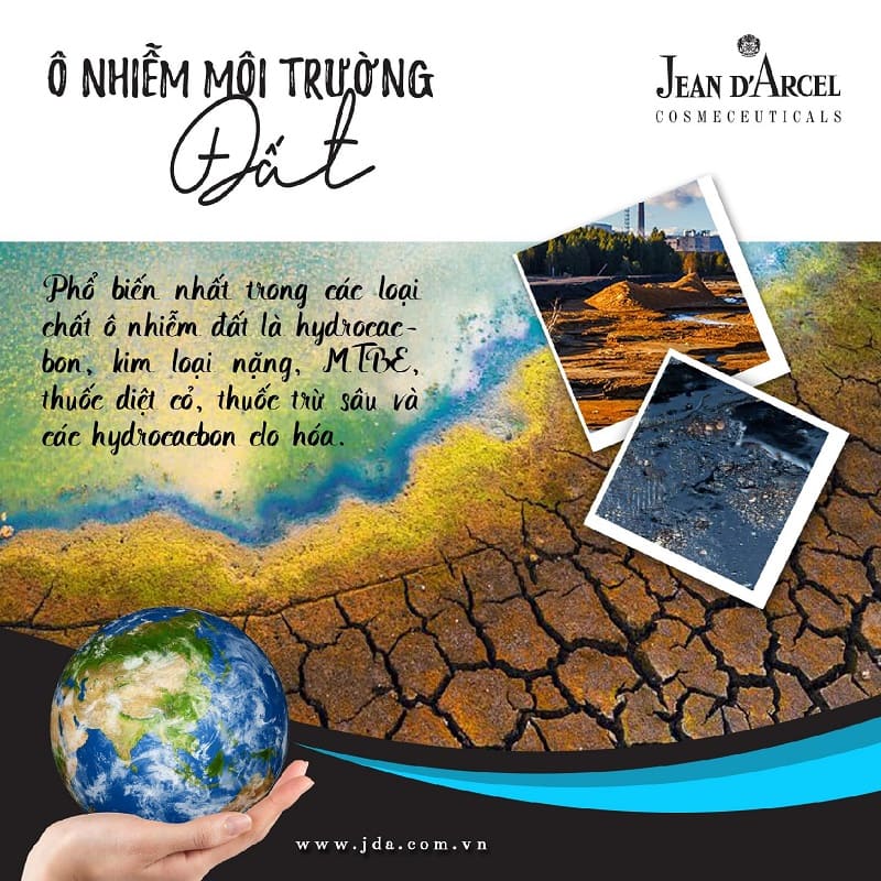 Mẫu poster tuyên truyền thực trạng ô nhiễm môi trường đất