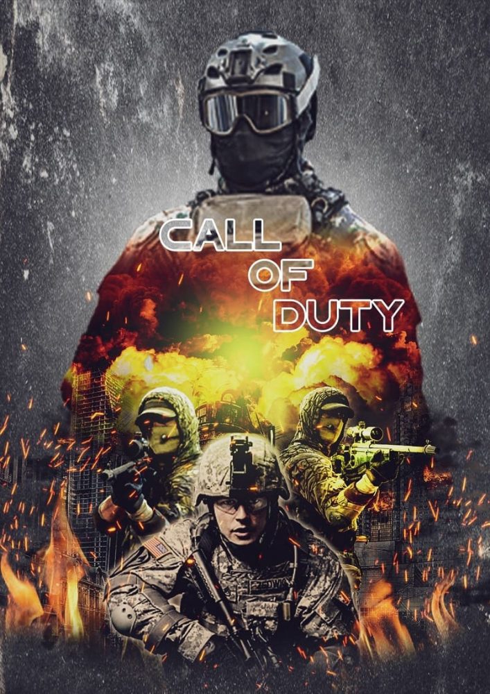Mẫu poster quảng cáo game Call Of Duty