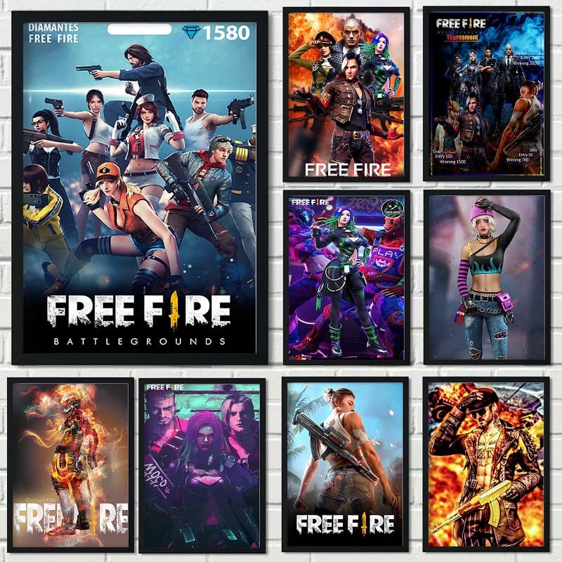 Các mẫu poster quảng cáo game Free Fire hấp dẫn, bắt mắt