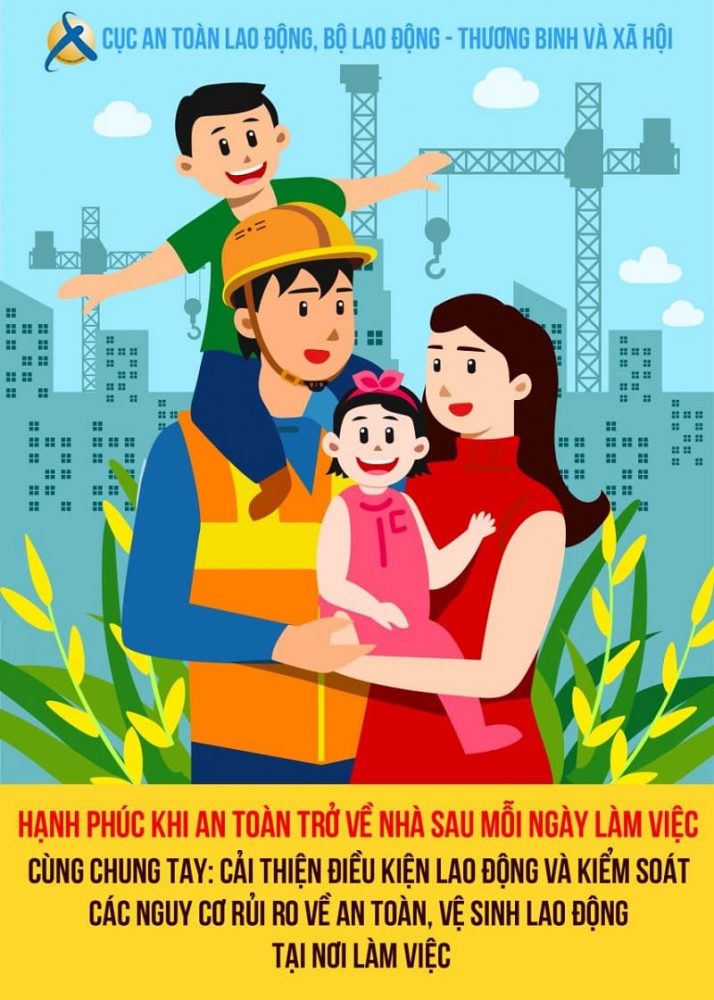 Mẫu poster tuyên truyền an toàn lao động