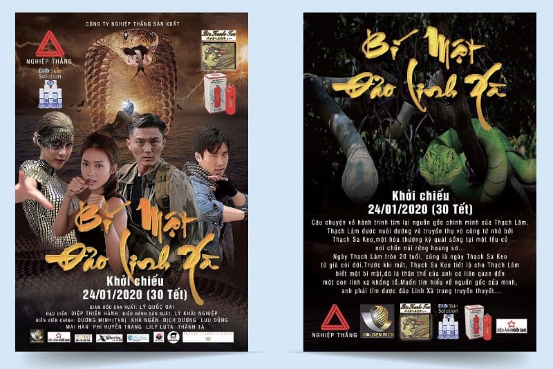 Poster quảng cáo phim Bí Mật Đảo Linh Xà