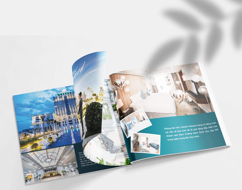 Thiết kế catalogue khách sạn với hình ảnh chân thực, thu hút